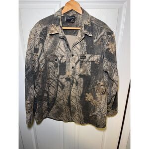 Rattlers Brand Realtree Camo Fleece Lined Hunting Shirt Jacket XL USA
